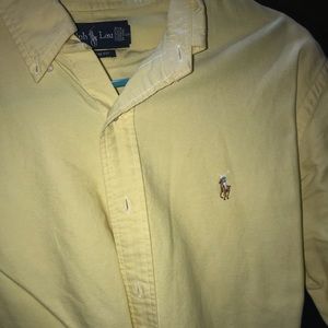 Yellow button up Ralph Lauren